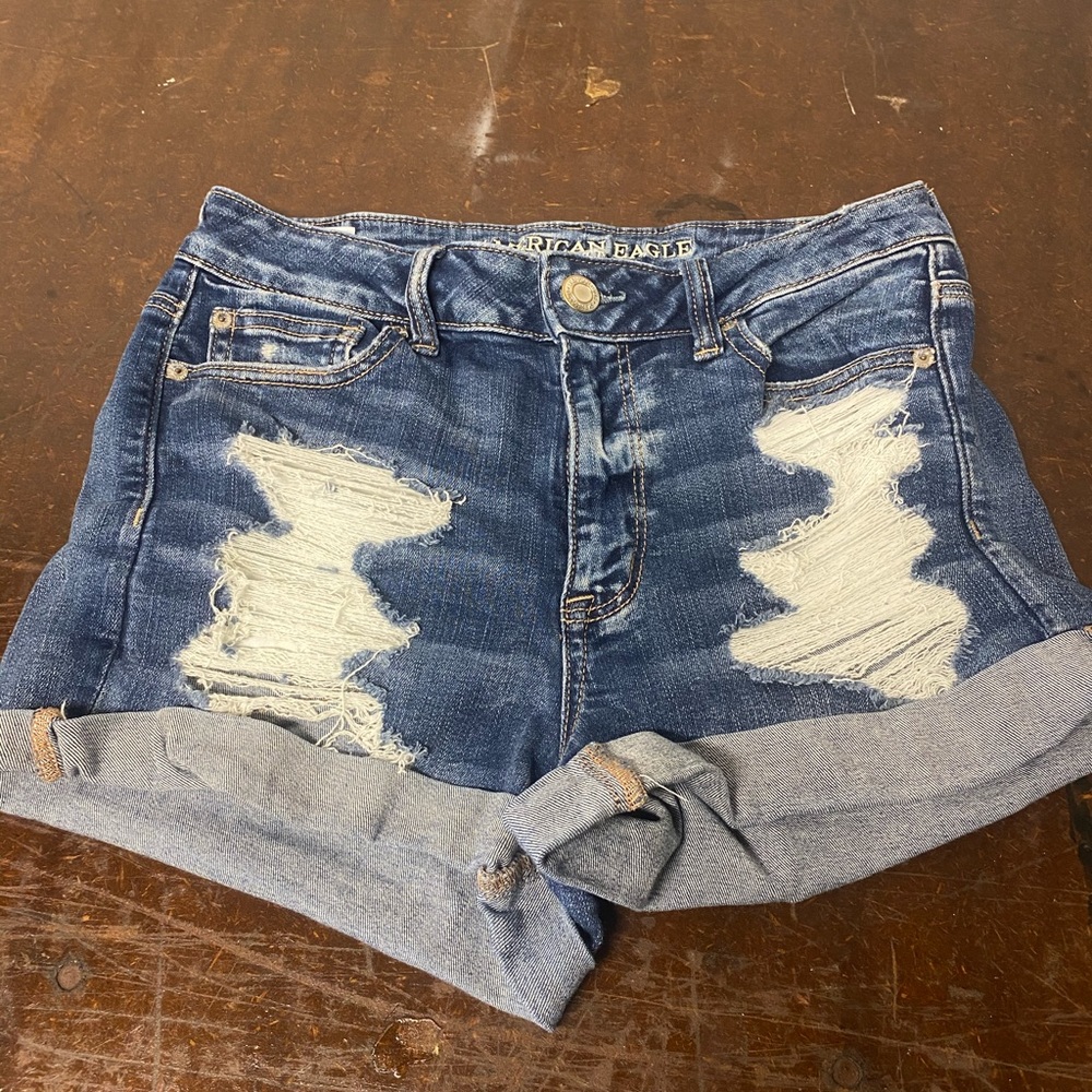 AE Ne(x)t Level High-Waisted Denim Short Short